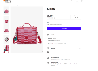 Fiambrera Con Asa de la marca kipling por 25€
