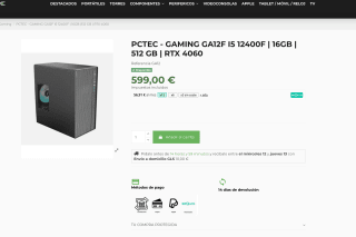 PC Gaming I5 12400F 16GB 512 GB RTX 4060 por solo 599€