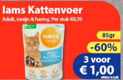 3 zakjes Lams kattenvoer voor €1 bij Die Grenze
