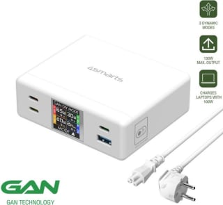 4smarts 130W GaN Oplaadstation met Quick Charge en Power Delivery Wit voor €39,95 bij Ibood