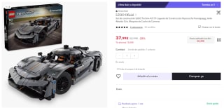 Lego Technic 42173 Hipercoche Koenigsegg Jesko Absolut por 30,39€