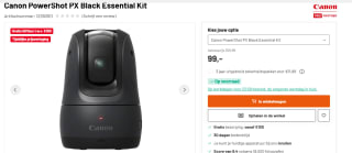 CANON POWERSHOT PX Black voor €99 bij Kamera Express