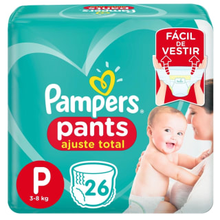 Fralda da Pampers, modelo Pants Ajuste Total com 26 uni - R$ 18,99