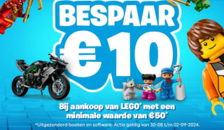 €10,- korting bij besteding van minstens €50,- aan Lego sets bij Smyths Toys (hele assortiment)