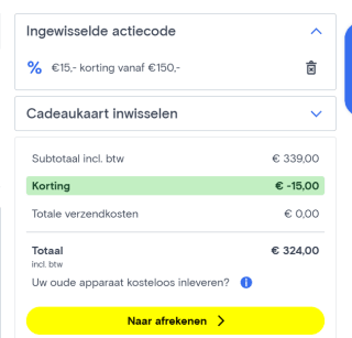 € 15 korting op je bestelling bij Conrad