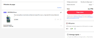 Fairy lavavajillas concentrado profesional original 5L por 11,79€