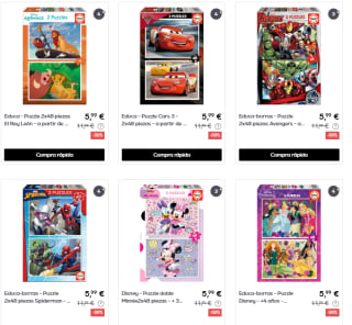 Ofertas hasta 70% descuento Juegos Mesa y Puzzles Educa