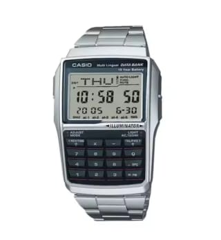 Reloj CASIO calculadora + DATABANK batería 10 Años por solo 38,08€