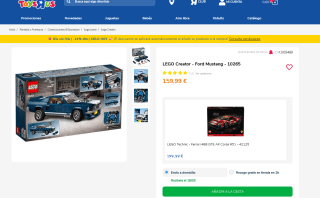 LEGO Creator Ford Mustang 10265 por 84,81€