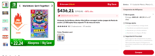 WarioWare: Get It Together por $436 en AliExpress