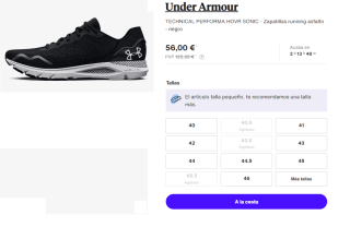 Zapatillas para Hombre Under Armour TECHNICAL PERFORMA HOVR SONIC por 56€