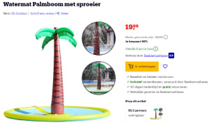 Watermat Palmboom met sproeier 130cm voor €19,99 bij Bol.com