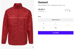 Chaqueta de Running para Hombre Hummel HMLAUTHENTIC PRO por 35€