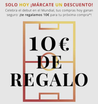 10€ descuento en tu proxima compra en Cortefiel sin minimo de compra