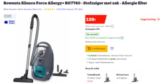 Rowenta Silence Force RO7740 stofzuiger voor €139 bij Bol.com