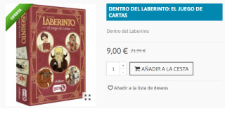 Dentro del Laberinto: El Juego de Cartas por 9€