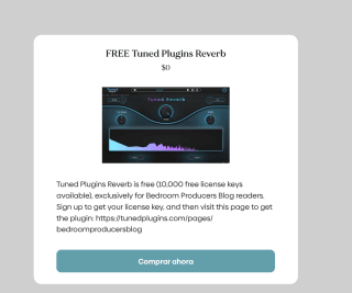 VST Plugin Tuned Reverb Gratis