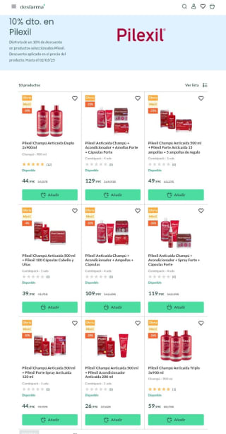 -10% de Descuento en Pilexil.