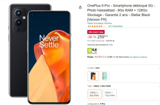 OnePlus 9 Pro 5G de 8GB/128GB por 259€