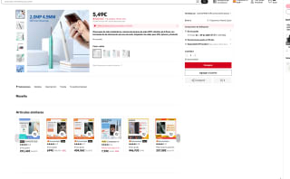 Otoscopio de oído inalámbrico WiFi ultrafina de 4,9mm con herramienta de eliminación de cera de oído por solo 5,49€