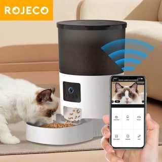 Robeco-Alimentador automático para gatos con cámara por 43,58€