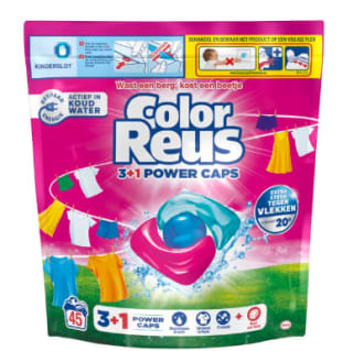 Color Reus 3+1 Power Caps - Wascapsules - 45 Wasbeurten voor €9,99 bij Kruidvat