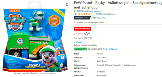 PAW Patrol - Rocky - Vuilniswagen - Speelgoedvoertuig voor €8,99 bij Amazon