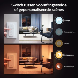 Philips Hue plafondlamp Still zwart ⌀39cm 22,5W met Dimmer switch voor €94 dmv code bij Amazon