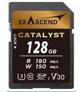 Exascend Catalyst w/ Adapter UHS-I SD Card(V30) 128GB voor €19,95 bij Foto Meinema