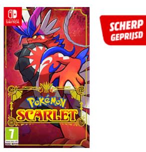 Nintendo Switch Pokemon Scarlet voor €30 bij de MediaMarkt in België