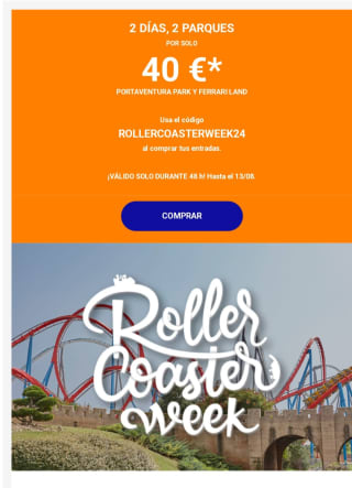 2 días Port aventura y Ferrari mando por 40€