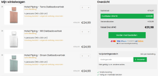3 halen 1 betalen op dekbedovertrekken bij Dekbed-Discounter