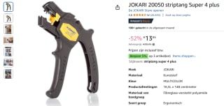 JOKARI 20050 striptang Super 4 plus voor €13,95 bij Amazon