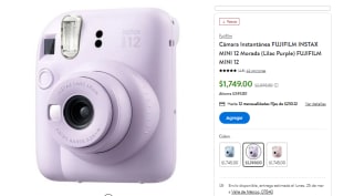Cámara Instantánea FUJIFILM INSTAX por $1749 en Walmart