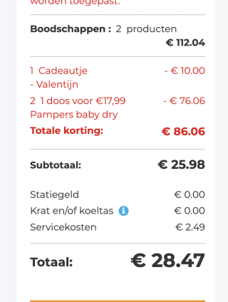 Prijsfout?! Bestel 2 Gigapakken pampers voor 28,47 euro ( in plaats van 112.04 euro)
