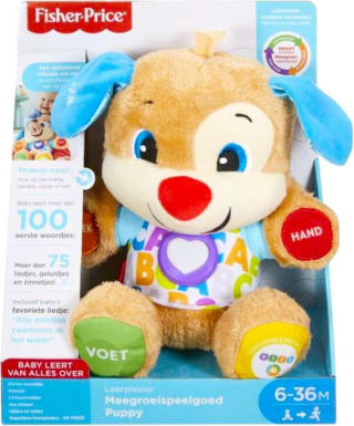 Leerplezier Eerste Woorden Puppy IInteractieve Knuffel van Fisher Price voor €17,59 bij Bol.com