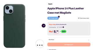 Apple iPhone 14 Plus Leather Case met MagSafe voor €8, 95 bij Ibood