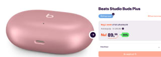 Beats Studio Buds+ Roze of zilver voor €89,95 bij Ibood