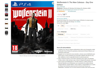 videojuego para PS4 Wolfenstein II: The New Colossus - Day One Edition por 14,99€