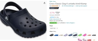 Crocs Classic Clog voor €15,60 bij Amazon
