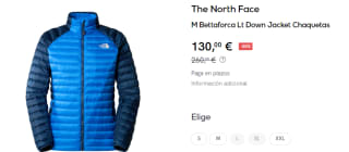 Chaqueta de plumón The North Face Bettaforca para Hombre por 130€