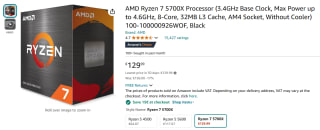 AMD Ryzen 7 5700X CPU voor €129,99 bij Amazon FR