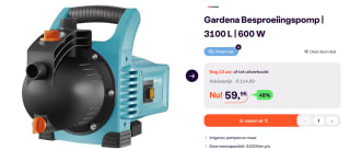 Gardena besproeiingspomp classic 3000/4 voor €59,95 bij iBOOD