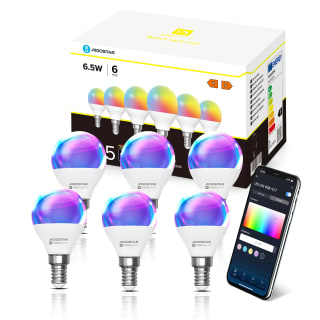 Pack 6 Aigostar Bombilla Inteligente, Wifi G45 E14 6.5W, Compatible con Alexa/Google Home por 16.19€