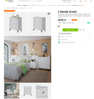 Cómoda almacenaje Iconic a solo 69,90€