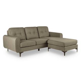 Sofá Chaise Longue GIN beige caqui por solo 323,99€