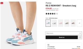 Puma RS Z Reinvent white/dusty aqua voor €54,95 bij Zalando