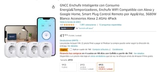 Pack x4 enchufes inteligentes por 25.99€