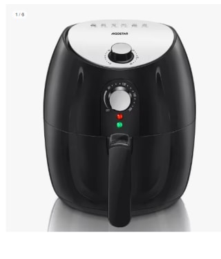 AIGOSTAR Freidora de Aire sin Aceite 3.5L, Cesta Antiadherente Extraíble por 35.69€ (cuenta nueva por 23.69€)
