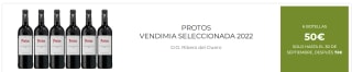 6 Botellas de Protos Vendimia Seleccionada 2022 por 40€